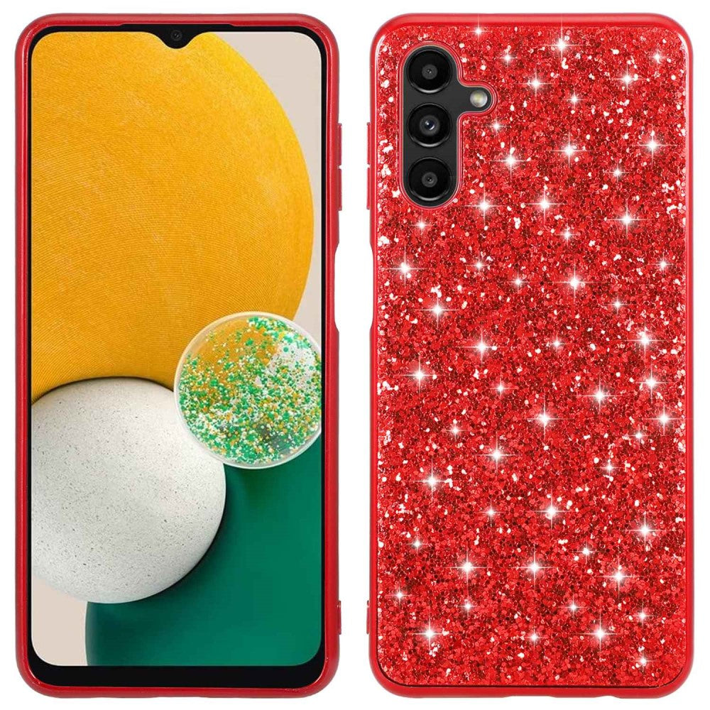 Glitter Samsung Galaxy A13 5G case - Red