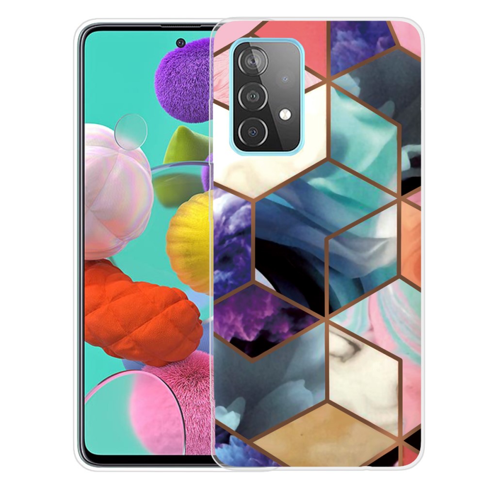 Marble Samsung Galaxy A53 5G case - Colorful Cube Tile