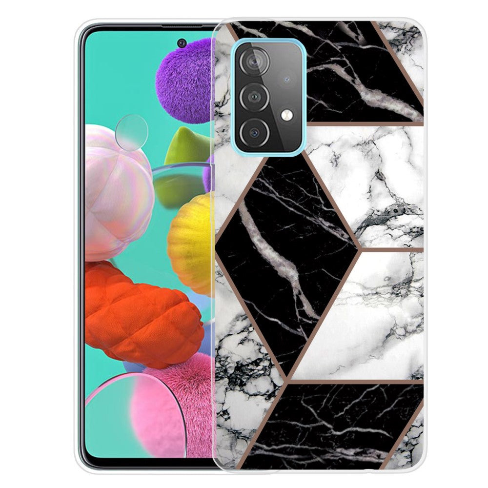 Marble Samsung Galaxy A53 5G case - Grey / Black / White