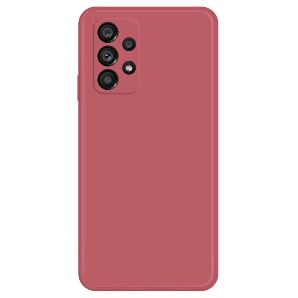 Beveled anti-drop rubberized cover for Samsung Galaxy A53 5G - Red