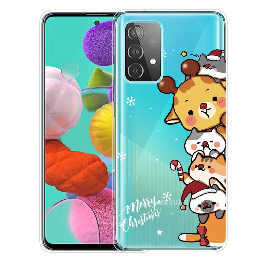 Christmas Samsung Galaxy A53 5G case - Cute Stacked Animals