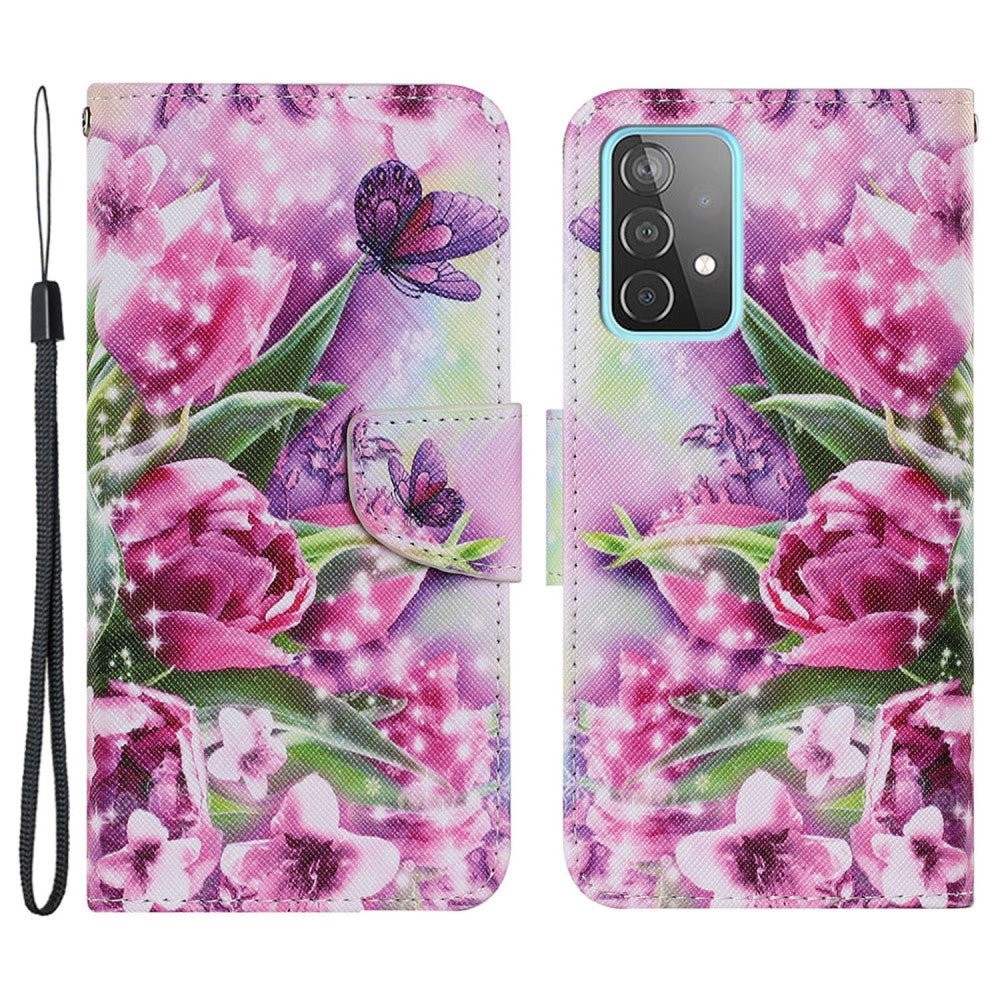 Wonderland Samsung Galaxy A53 5G flip case - Rose and Butterfly