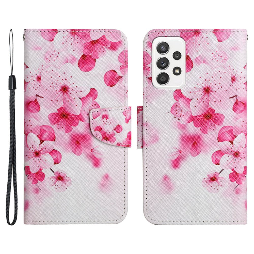 Wonderland Samsung Galaxy A53 5G flip case - Red Flower