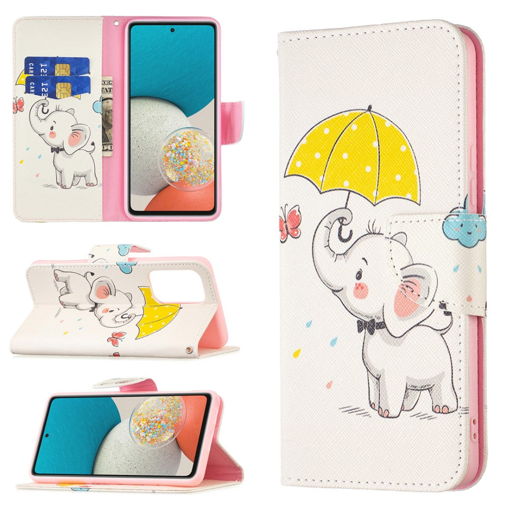 Wonderland Samsung Galaxy A53 5G flip case - Umbrella and Elephant