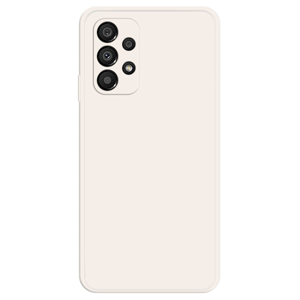 Beveled anti-drop rubberized cover for Samsung Galaxy A33 5G - Beige