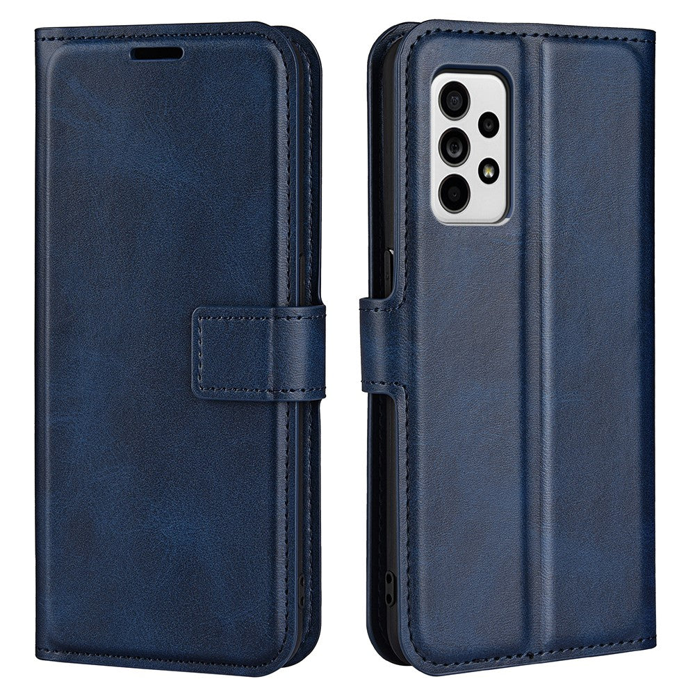 Wallet-style leather case for Samsung Galaxy A33 5G - Blue