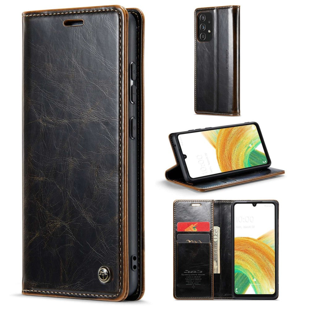 CaseMe Samsung Galaxy A33 5G Smooth case - Coffee