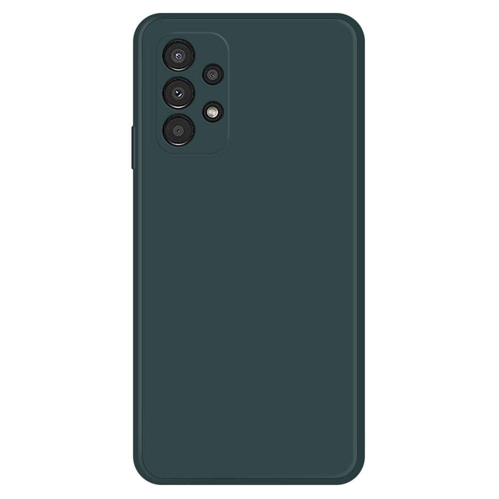 Beveled anti-drop rubberized cover for Samsung Galaxy A13 4G - Blackish Green