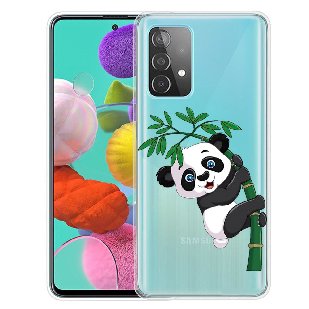 Deco Samsung Galaxy A73 case - Panda and Bamboo