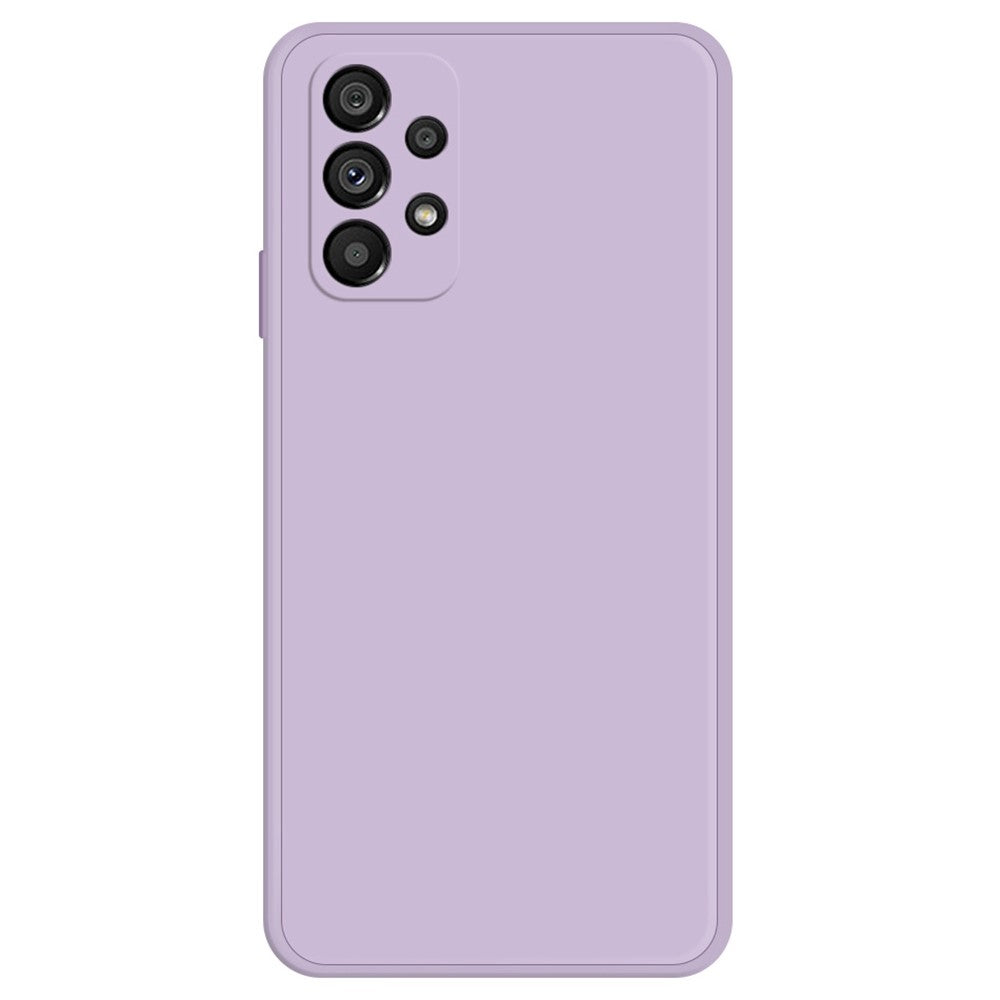 Beveled anti-drop rubberized cover for Samsung Galaxy A73 - Purple