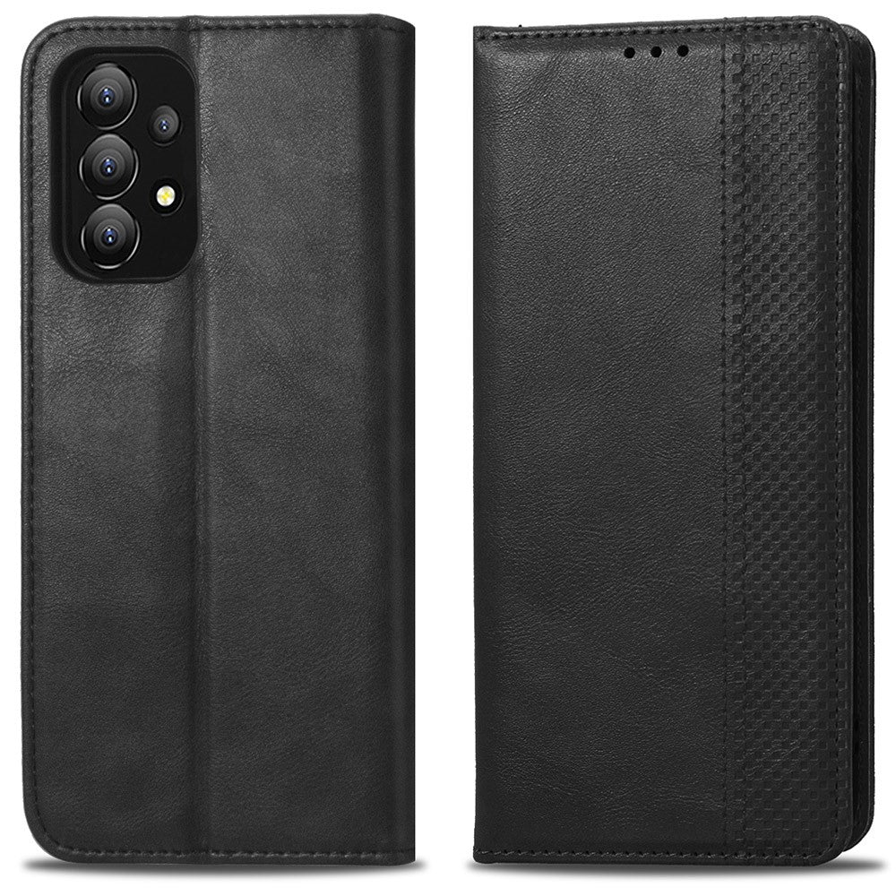 Bofink Vintage Samsung Galaxy A73 leather case - Black