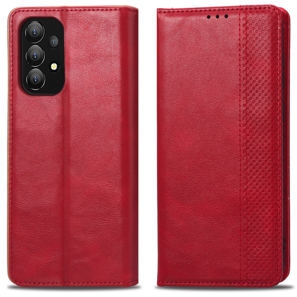 Bofink Vintage Samsung Galaxy A73 leather case - Red