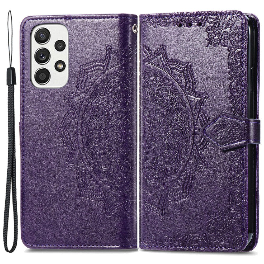 Mandala Samsung Galaxy A73 Flip case - Purple