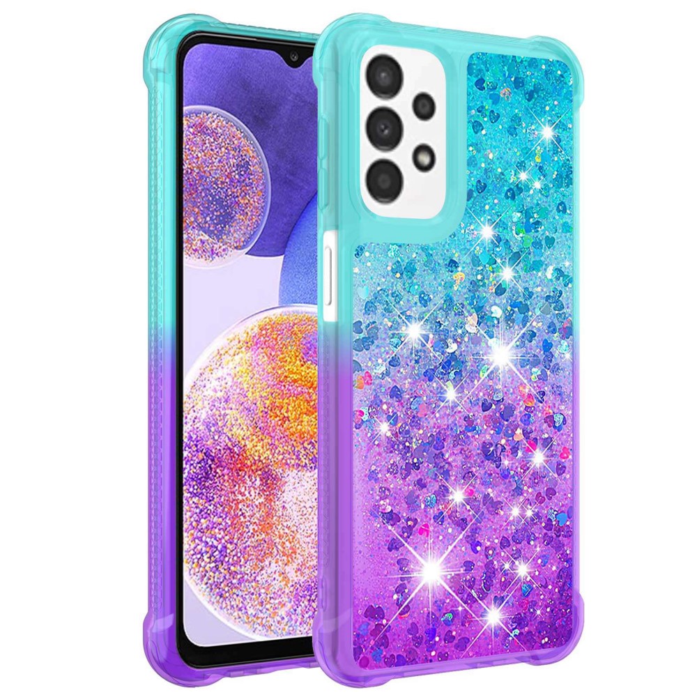 Princess Samsung Galaxy A23 cover - Sky Blue / Purple