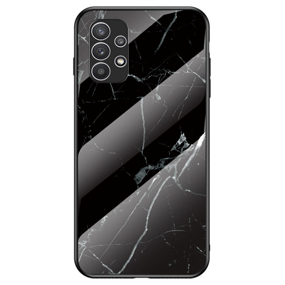 Fantasy Marble Samsung Galaxy A23 cover - Black Marble