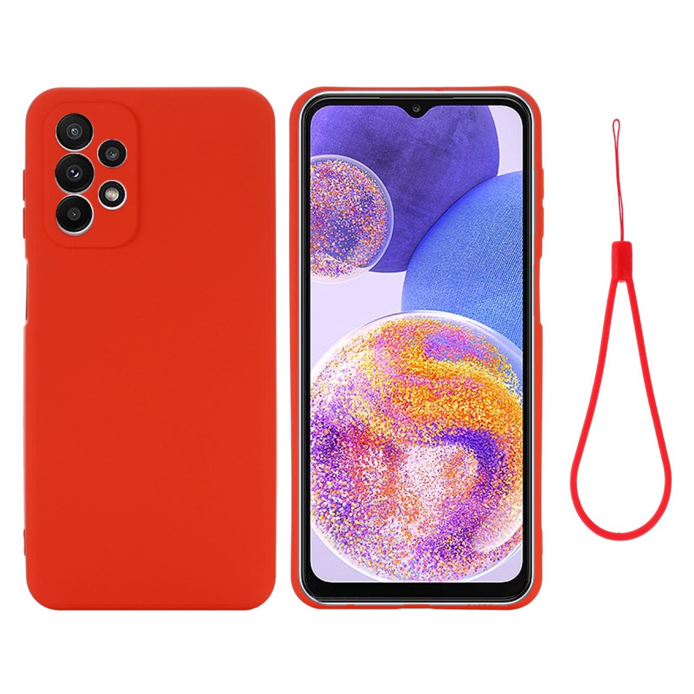 Matte liquid silicone cover for Samsung Galaxy A23 - Red