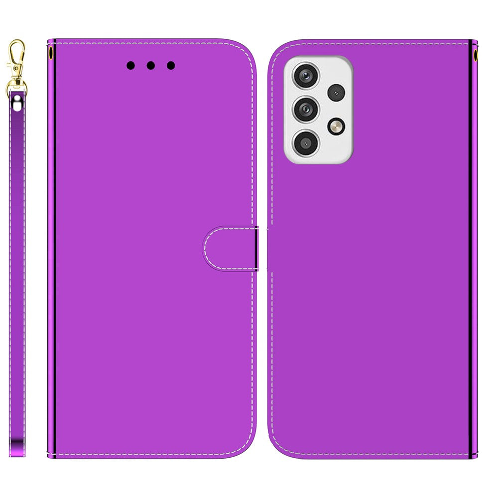 Mirror Samsung Galaxy A23 flip case - Purple