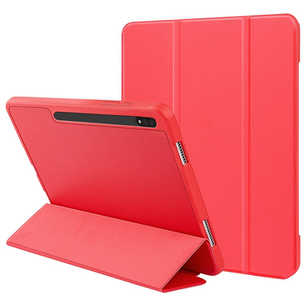 Samsung Galaxy Tab S8 Ultra leather flip case - Red