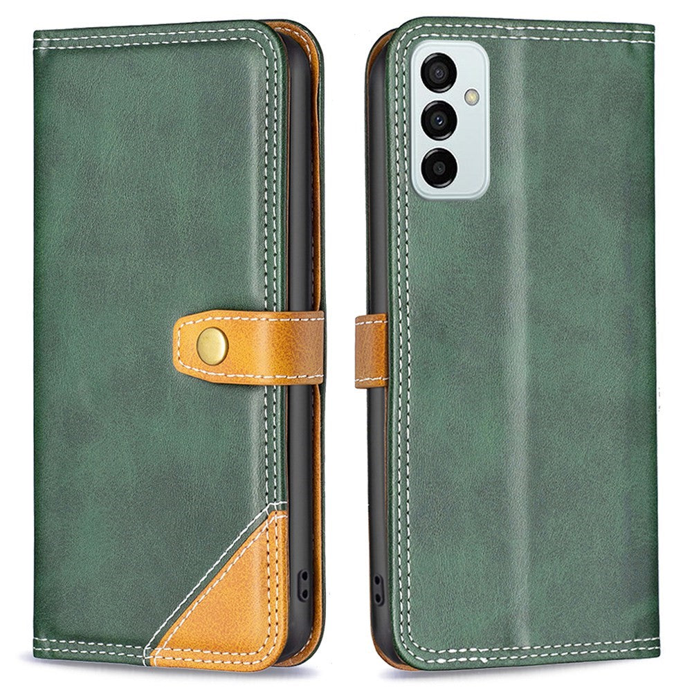 BINFEN two-color leather case for Samsung Galaxy M23 - Green