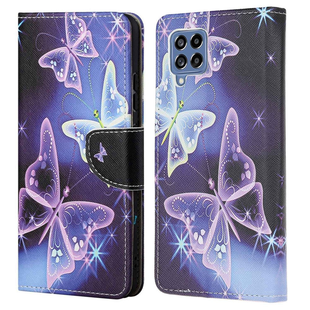 Wonderland Samsung Galaxy M53 5G flip case - Sparkling Butterflies