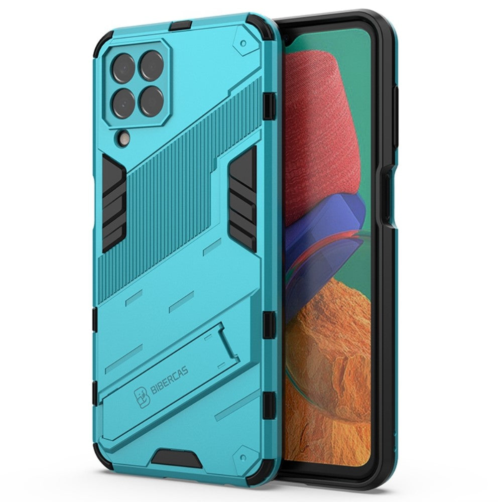 Shockproof hybrid cover with a modern touch for Samsung Galaxy M33 5G - Baby Blue
