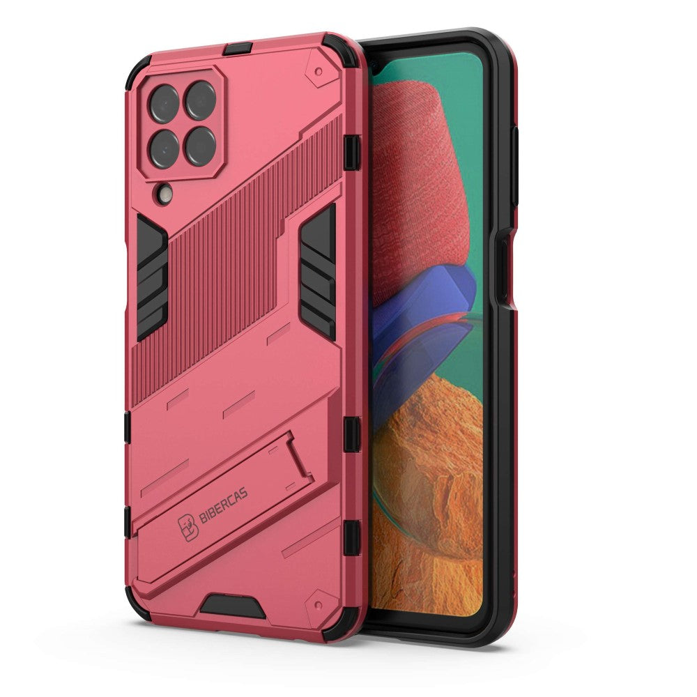 Shockproof hybrid cover with a modern touch for Samsung Galaxy M33 5G - Rose