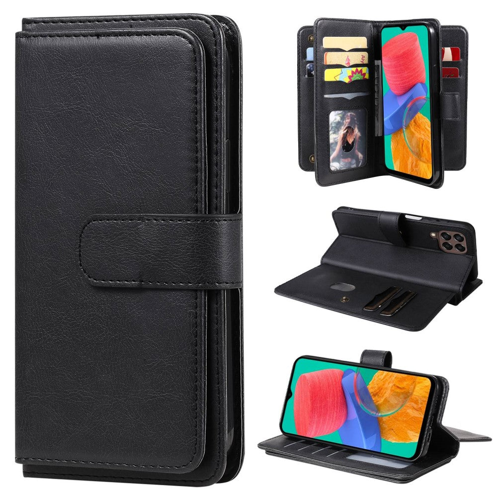 10-slot wallet case for Samsung Galaxy M33 5G - Black