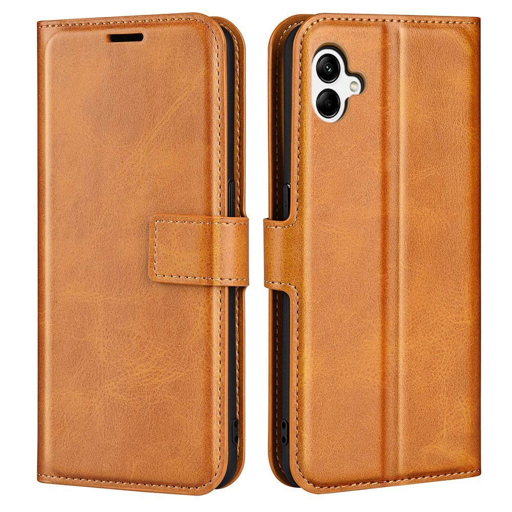 Wallet-style leather case for Samsung Galaxy A04 - Yellow