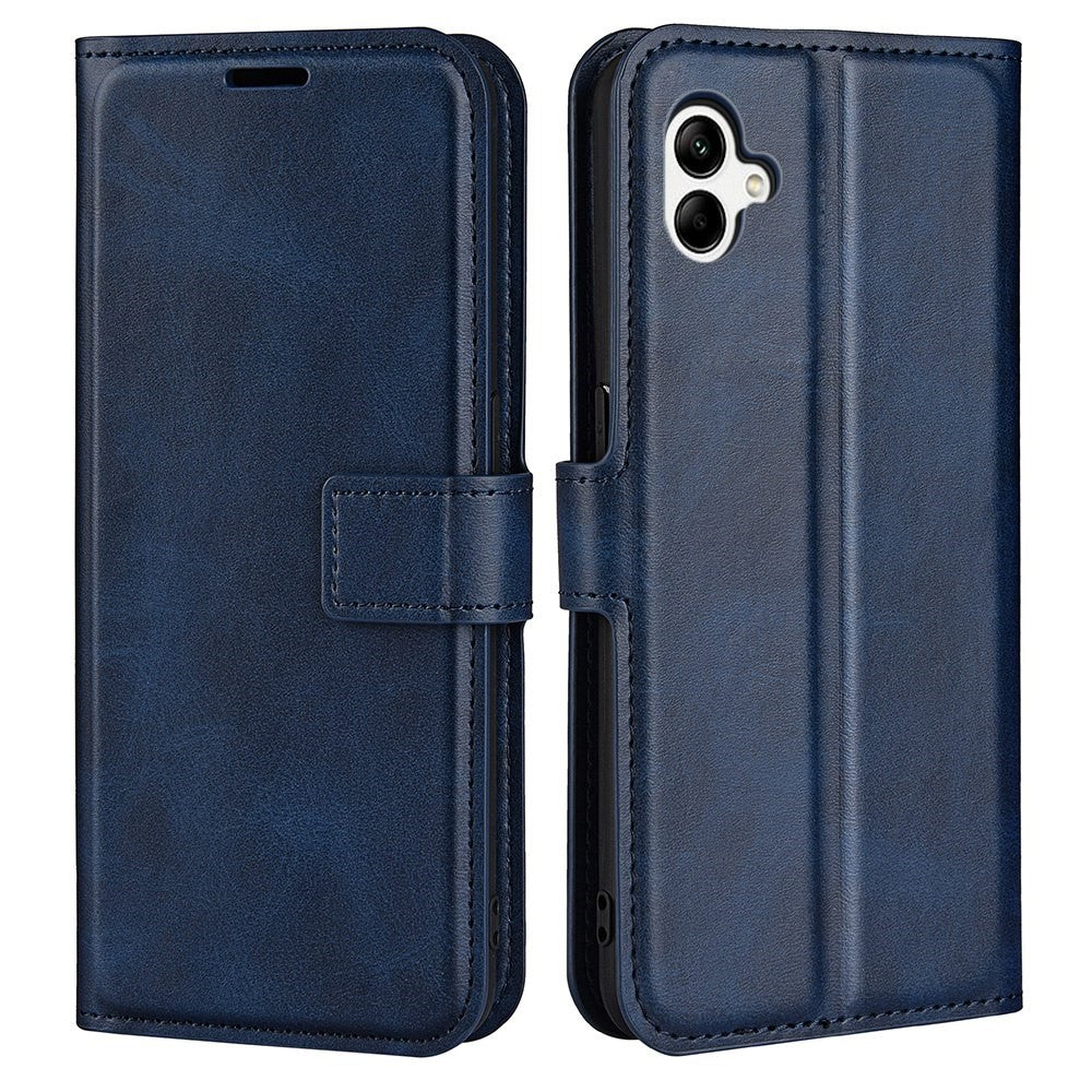 Wallet-style leather case for Samsung Galaxy A04 - Blue