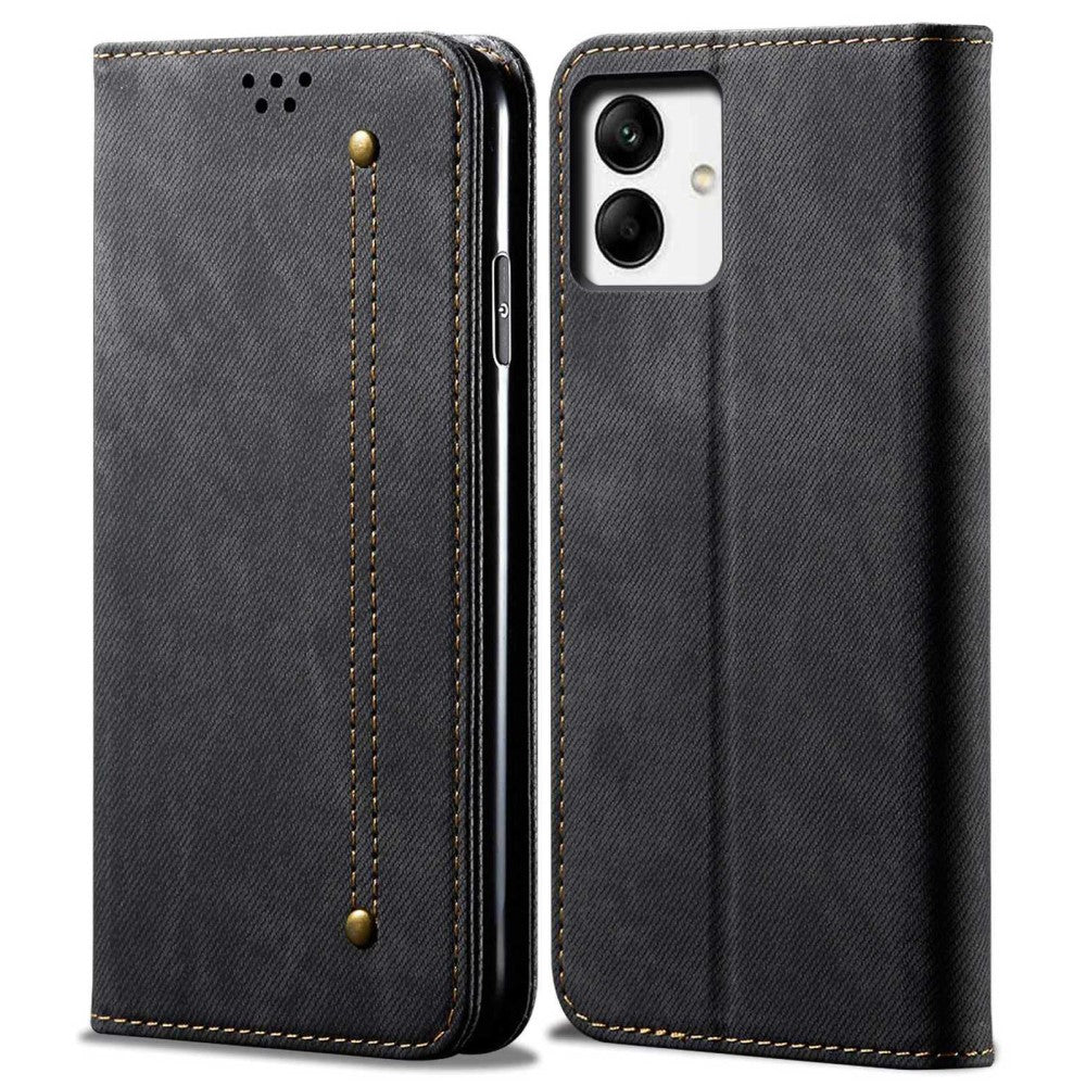 Jeans Samsung Galaxy A04 Flip case - Black