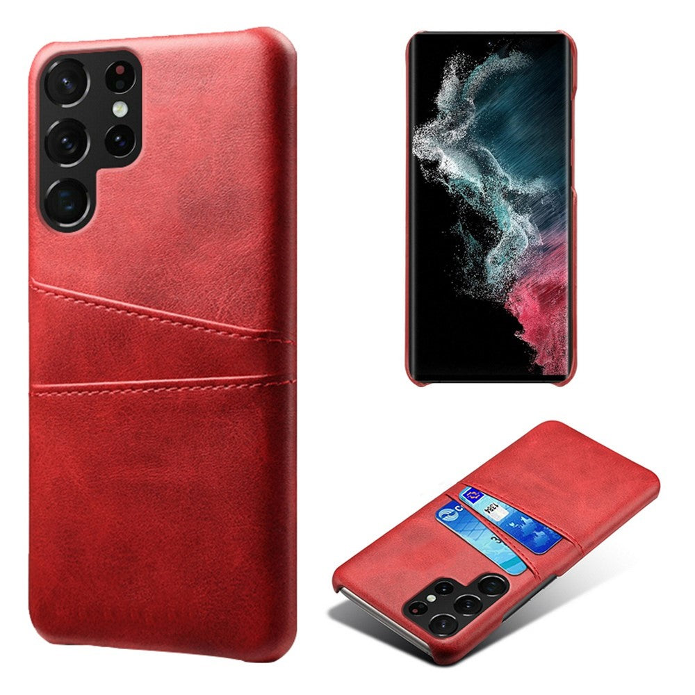 Dual Card case - Samsung Galaxy S23 Ultra - Red