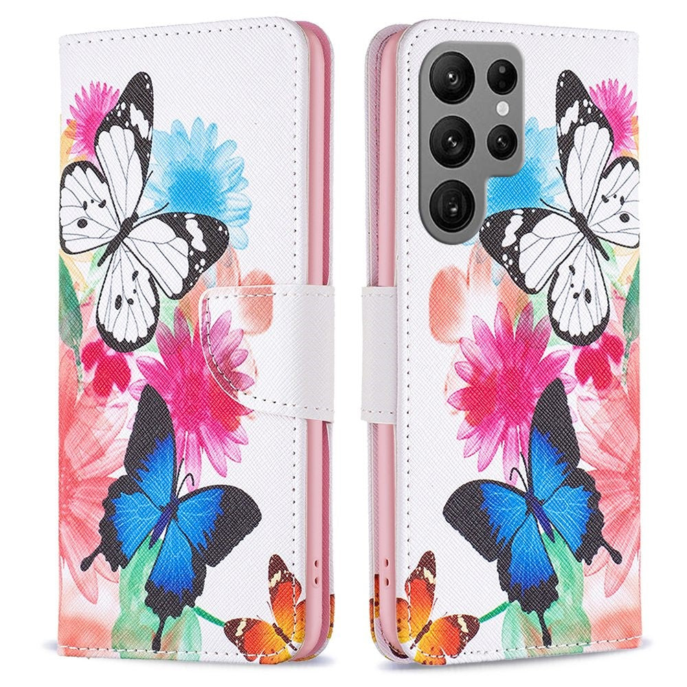 Wonderland Samsung Galaxy S23 Ultra flip case - Two Butterflies