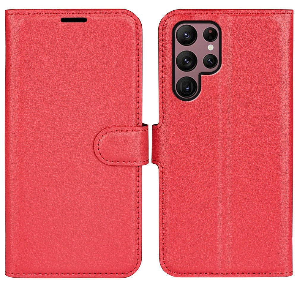 Classic Samsung Galaxy S23 Ultra flip case - Red