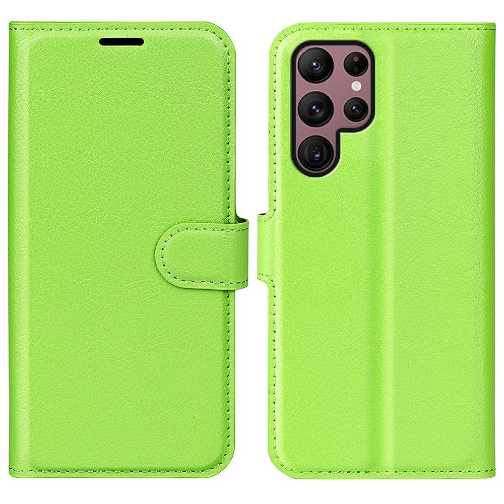 Classic Samsung Galaxy S23 Ultra flip case - Green
