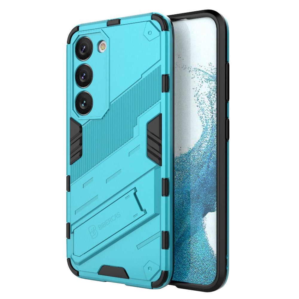 Shockproof hybrid cover with a modern touch for Samsung Galaxy S23 Plus - Baby Blue
