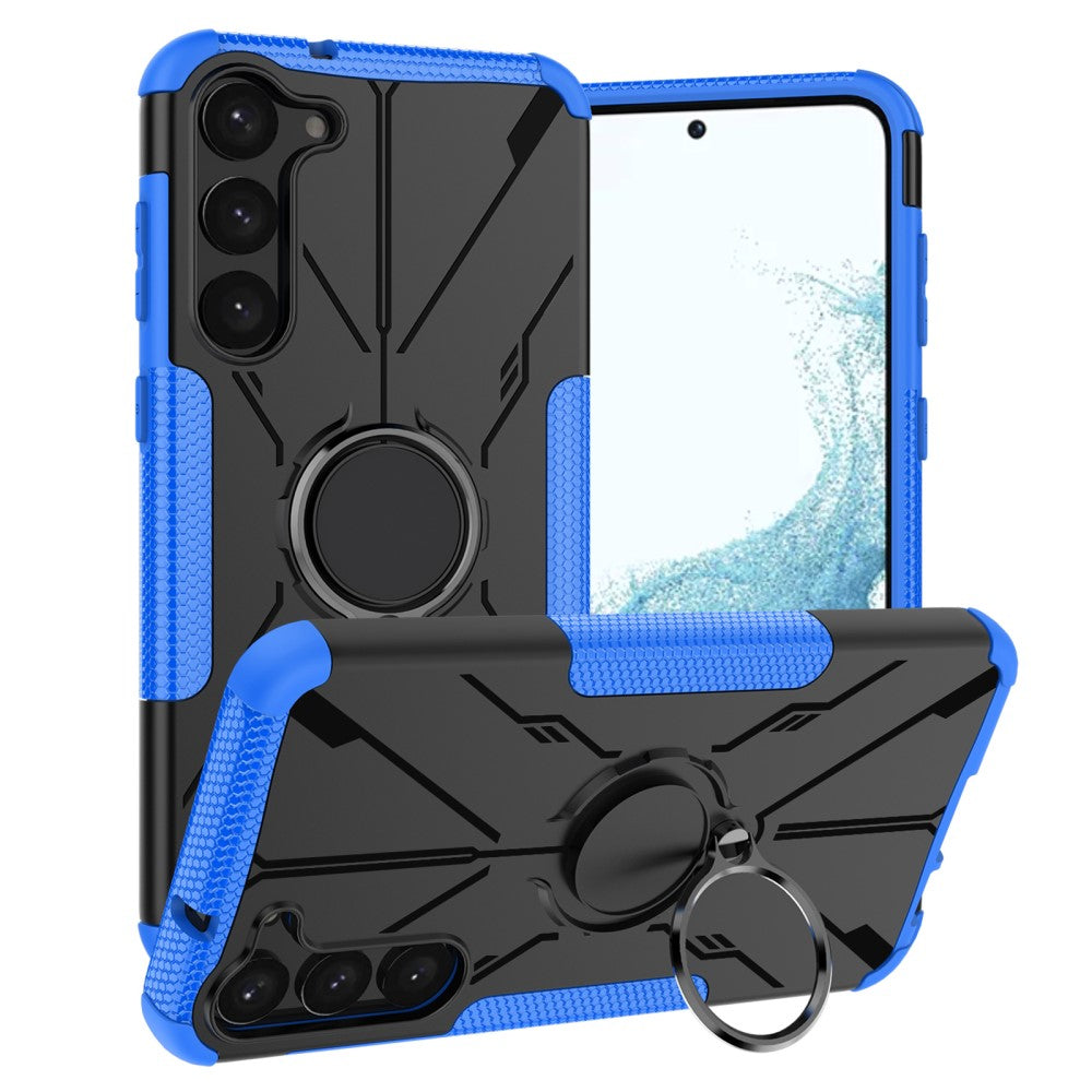 Kickstand cover with magnetic sheet for Samsung Galaxy S23 Plus - Blue