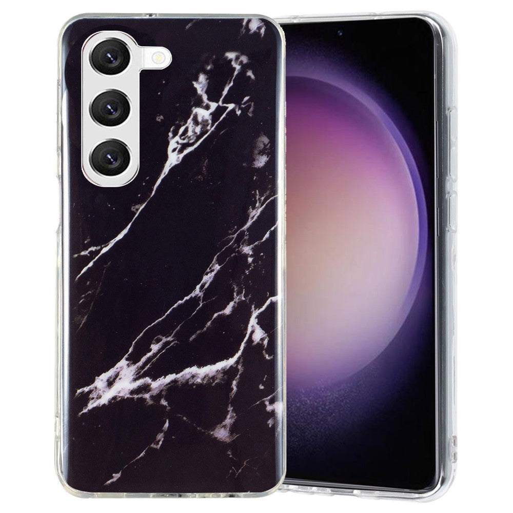 Marble Samsung Galaxy S23 Plus case - Black