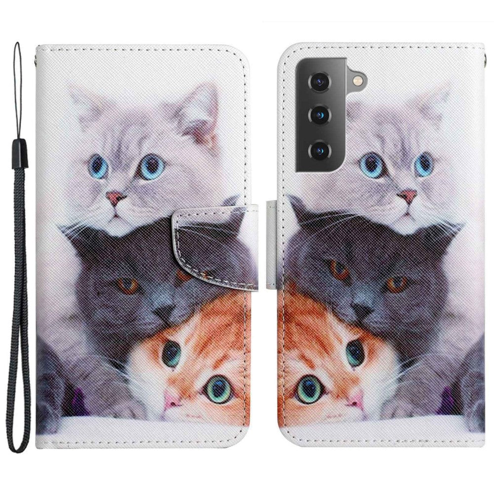 Wonderland Samsung Galaxy S23 Plus flip case - Three Cats