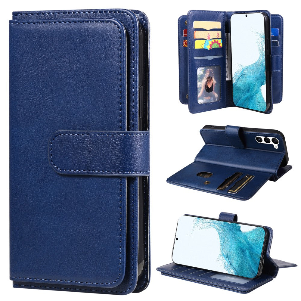 10-slot wallet case for Samsung Galaxy S23 Plus - Dark Blue