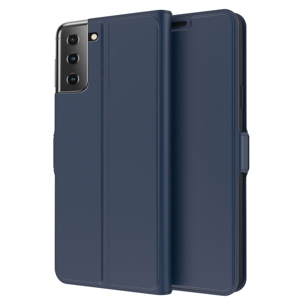 Smooth and thin premium PU leather case for Samsung Galaxy S23 Plus - Blue