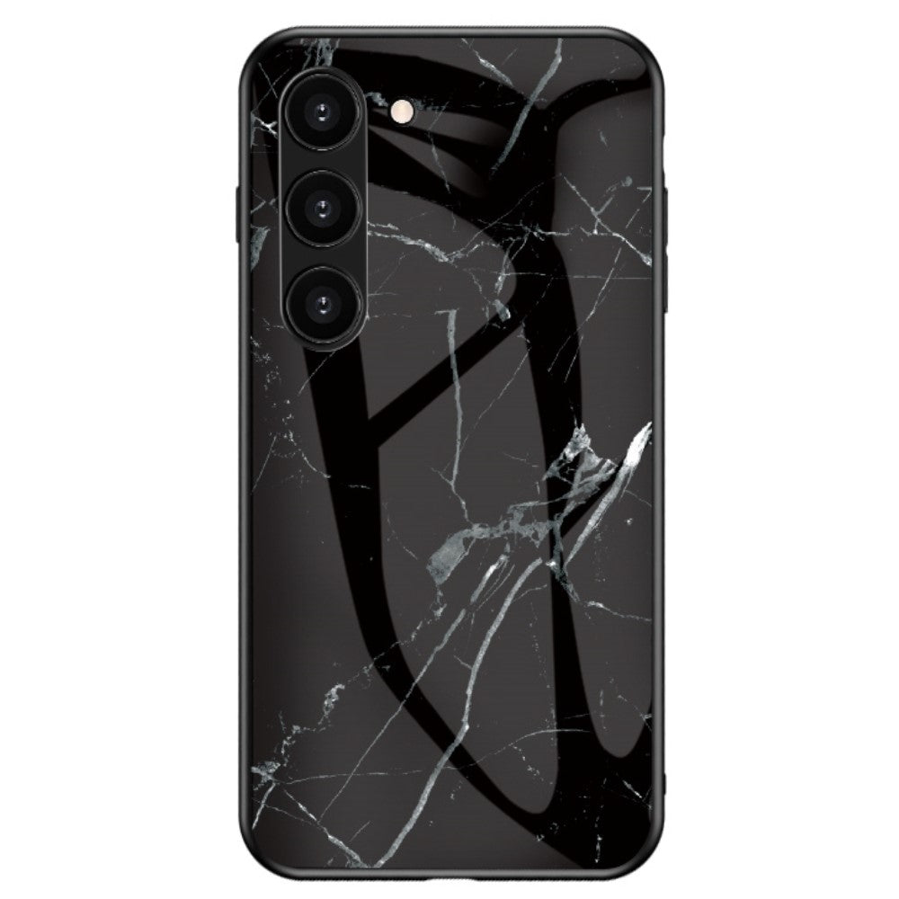 Fantasy Marble Samsung Galaxy S23 cover - Black Marble