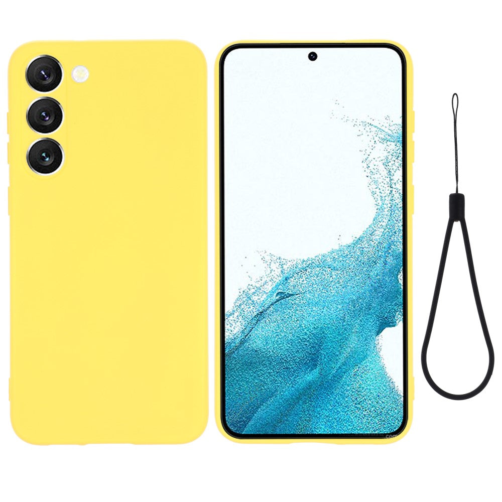 Matte liquid silicone cover for Samsung Galaxy S23 - Yellow