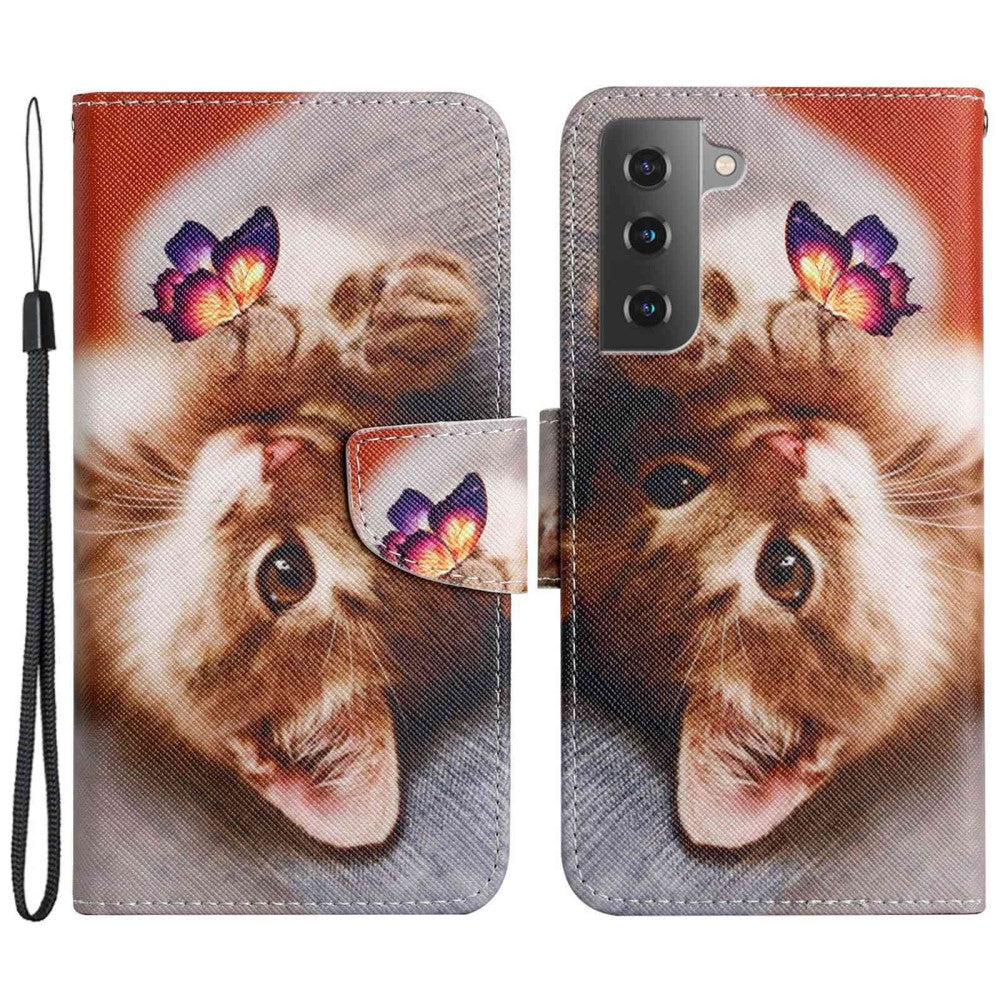 Wonderland Samsung Galaxy S23 flip case - Butterfly / Cat