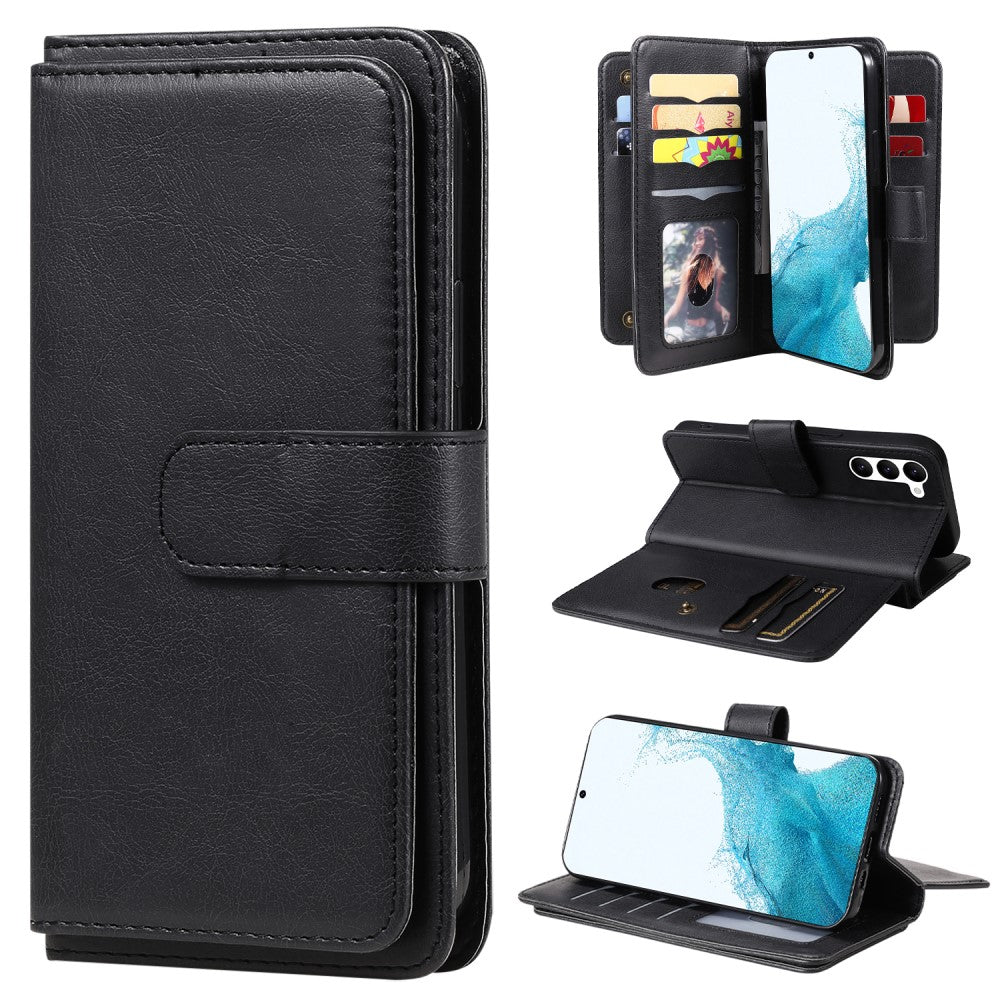 10-slot wallet case for Samsung Galaxy S23 - Black