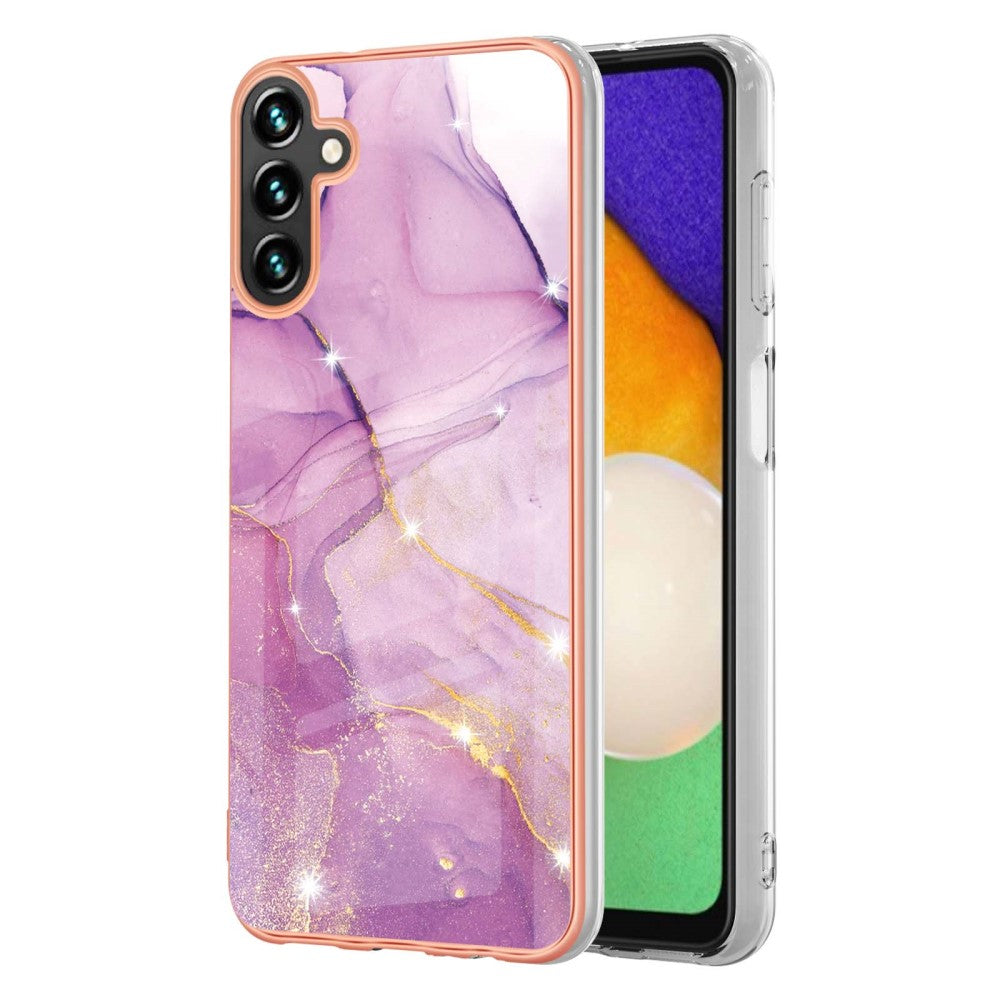 Marble Samsung Galaxy A14 case - Purple / Pink Marble