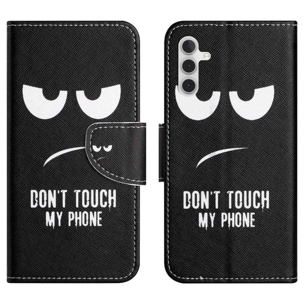 Wonderland Samsung Galaxy A14 flip case - Don\'t Touch My Phone