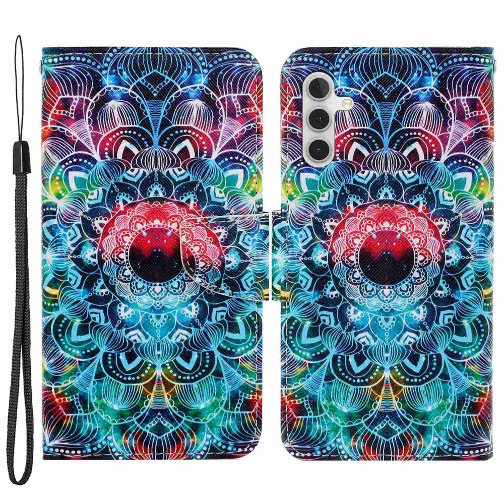 Wonderland Samsung Galaxy A14 flip case - Mandala