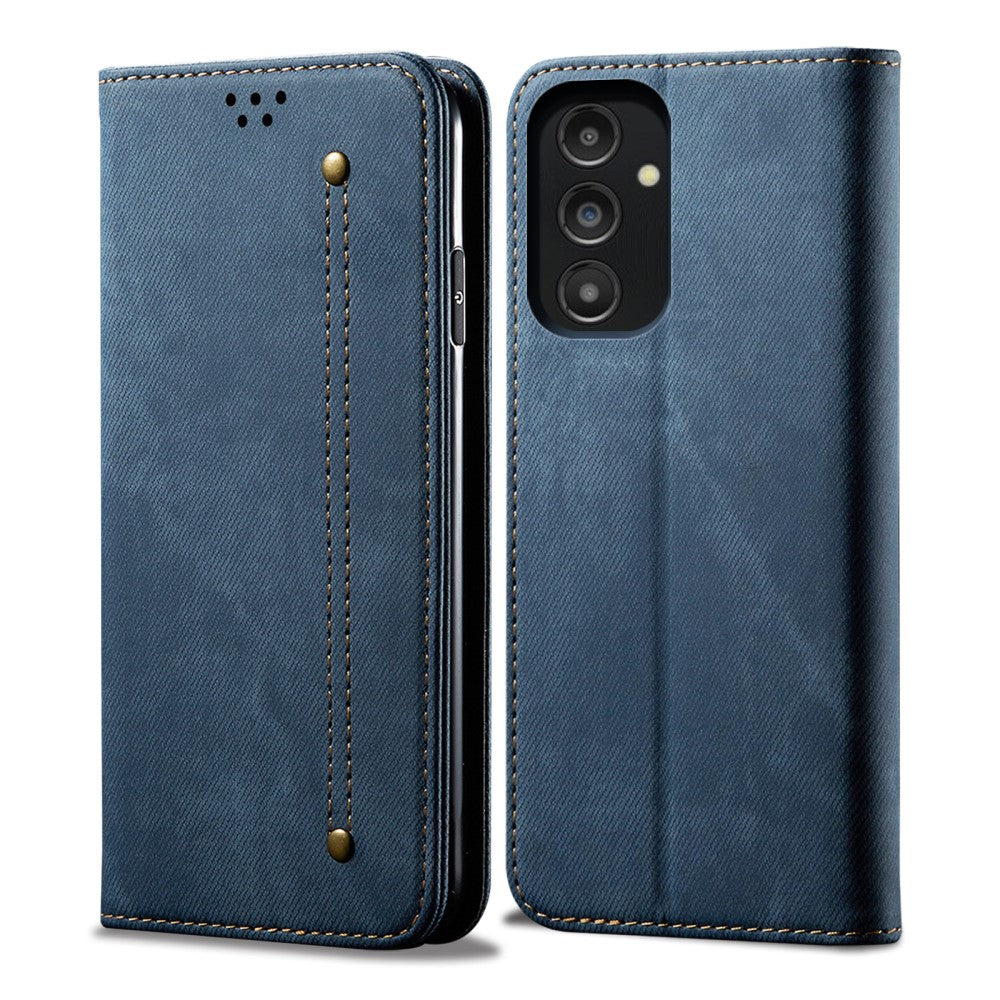 Jeans Samsung Galaxy A14 Flip case - Blue