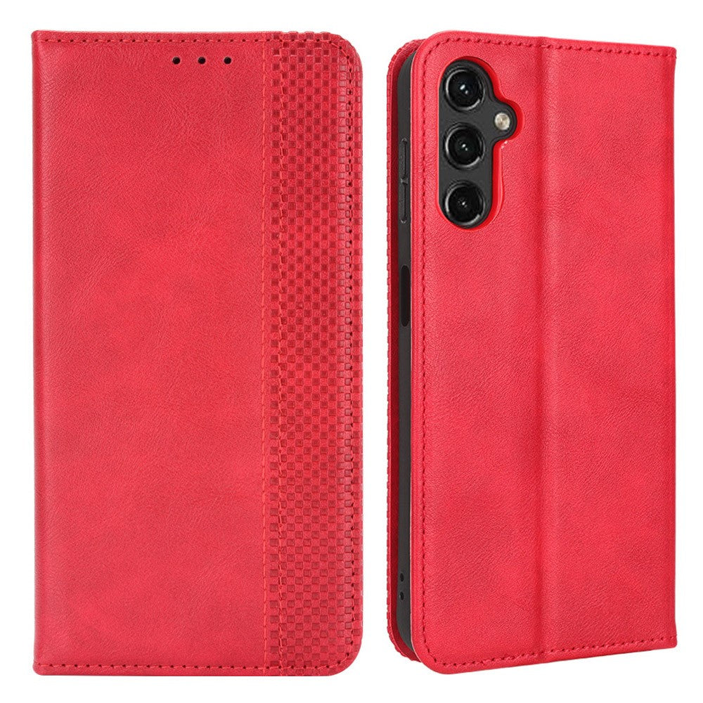 Bofink Vintage Samsung Galaxy A14 leather case - Red