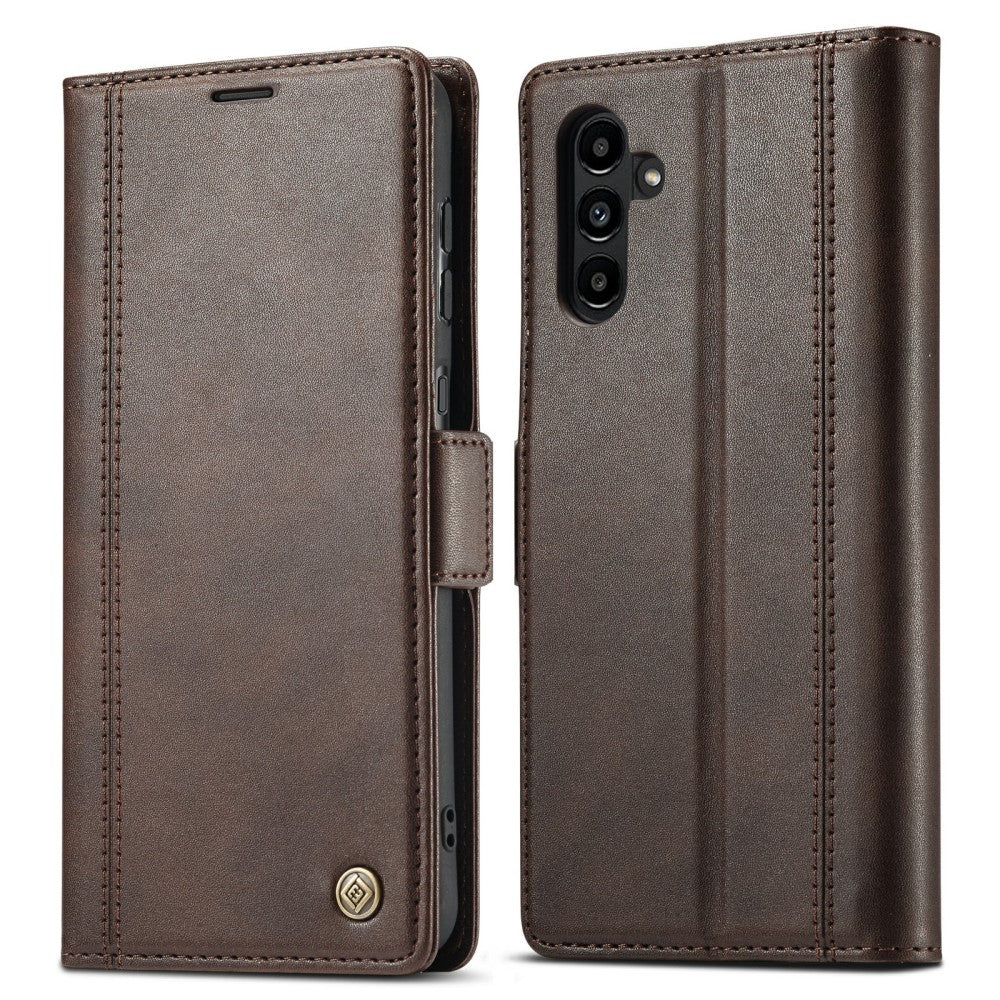 LC.IMEEKE Samsung Galaxy A14 Flip Case - Brown